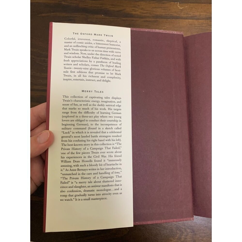 Vintage Merry Tales Hardcover Book by Mark Twain 1996 Oxford Press - Picture 4 of 5